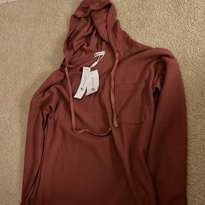 Cute long sleeve with hood! NEW!